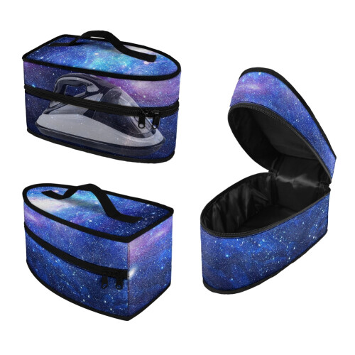 Handheld Garment Steamer Case Colorful Starry Sky Pattern Handle Easy to Clean, Bag Only