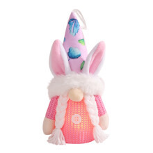 Easter Rabbit Doll Ornament for Home Desktop Decoration Easter Decoration