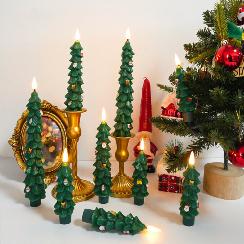 Velas de LED sem chama, acrílicas, 24,4 cm (9,6 polegadas), 6 unidades