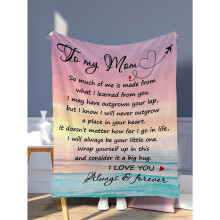 Personalized Flannel Throw Blanket for Daughter Soft Fleece