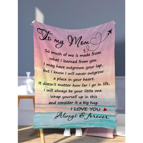 Personalized Flannel Throw Blanket for Daughter Soft Fleece