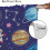 Κουρτίνες Galaxy Space με εκτύπωση αστροναύτη, πλανήτες και αστέρια – Κουρτίνες με 6