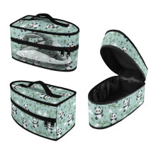Travel Irons Organizer Cartoon Pandas Pattern with Zipper Handheld, Case Only