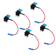 Piggy Back Fuse Adapter Tap Holder 5 PCS Car Wire Splitter Micro Add-a-Circuit
