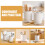 ULTNICE Spoon Storage Holder Round PP Tool for Household Kitchen 1Set 3