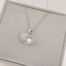 New Women's Planet Pendant Necklace - Titanium Steel, High-End, Fade-Resistant Clavicle Chain