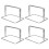 Stainless Steel Baffle Holders Simple Design 4 Pcs 4