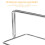 Stainless Steel Baffle Holders Simple Design 4 Pcs 6