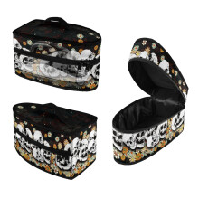 Portable Steamer Travel Case with Skull and Daisy Pattern