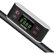 Inclinometer, Digital Protractor Angle Finder Level Inclinometer Magnetic V-Groove 0~360 degree with Backlight 82413B$$Tools