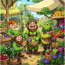 Wooden Puzzle Flock of Goblins 1000 Pieces