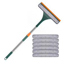 2026 New 2-in-1 Extendable Window Cleaning Kit with Squeegee – Compatible with Standard Tools