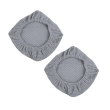 Opruiming! Grijze, zeer elastische stretch hoezen voor bank/kruk (2 stuks), antislip, voor bruiloften, bars en hotels – geschikt voor standaard