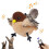Interactive Cat Toy Rechargeable Chirping Bird with Feather 1