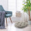 Coussin de sol confortable gris (1 pièce) pour salon 7