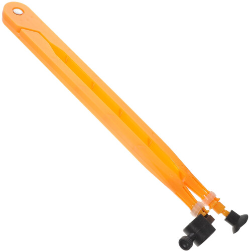 Bússola de feixe em ABS amarelo para estruturas simples, 18,08 x 2,75 x 1,57 polegadas, 1 peça. 2