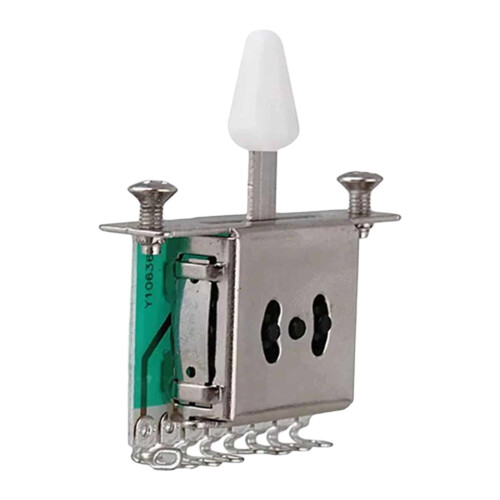 Guitar Pickup Lever Switch with Knob White 3-Way 1