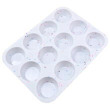 Stampo in silicone per uova, teglia antiaderente per muffin da 7 tazze per friggitrice ad aria