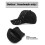 Adjustable Breathable Rhinestone Baseball Cap 2 Pcs 2