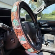 Retro Cowboy Steering Wheel Cover 15 inch Universal