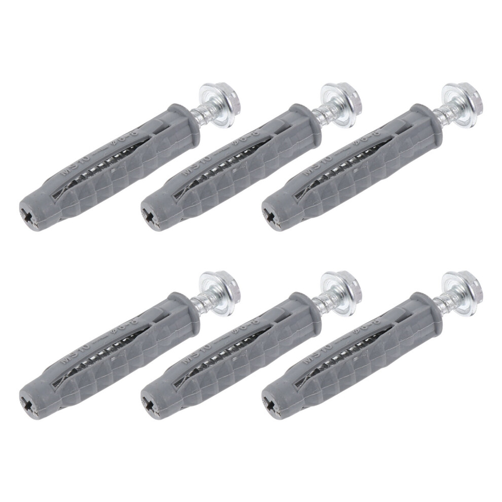 Concrete Anchors And Screws Kit Assorted Color 6Pcs Screws 1.97X0.51x0.51in 9170372349616