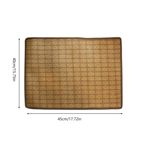 Ψυκτικό χαλάκι 17,72x15,75" Καφέ ψάθα για κατοικίδια, αναπνεύσιμο, πτυσσόμενο 2