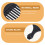 4Pcs Multi Function Wide Tooth Afro Lift Pick Comb for Convenient Hair Styling Plastic Comb 3
