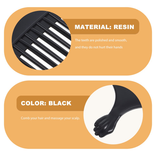 4Pcs Multi Function Wide Tooth Afro Lift Pick Comb for Convenient Hair Styling Plastic Comb 2