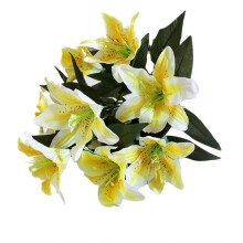 Nouveautés 2026 Fleurs artificielles d'extérieur - Bouquet de mariée en soie artificielle (10 têtes) - Décoration pour mariage et fêtes