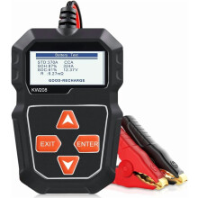 KW208 12V Car Battery Tester, 100–2000 CCA Load Tester, Digital Auto Battery Analyzer Compatible with Truck, Marine, Motorcycle, SUV, Boat