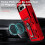 Google Pixel Fold Case with Lens Protector, Kickstand, Shockproof Rugged Shield & Ring Holder (Red) – Compatible with Google Pixel Fold 4