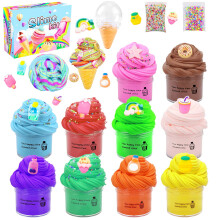 Buttery Smooth Furry Cloud Slime – Non-Settling, Stretchy Sensory Toy for Stress Relief & Art Therapy, DIY Kit with Accessories