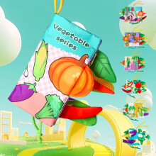 Weihnachtsgeschenke für Enkelkinder: Fühl- und Knisterbücher aus Stoff für Babys, frühkindliches Lernspielzeug, geeignet für Neugeborene,