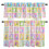 Easter Rabbit Kitchen Curtains Set Purple Yellow Egg Plaid 1