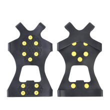 Outdoor 10-tooth Ice Cleats for Shoes and Boots, Ice Snow Traction Cleats Grippers, Non Slip Shoe Ice Grippers, Snow Wear-resistant Snow Shoe Spikes