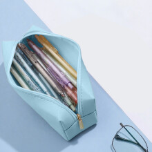 WZXPWT Pencil Case – Multi-functional Portable Pouch with Side Handles, Big Capacity for Stationery/Makeup, Stylish Organizer for College & Work