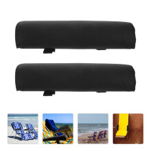 Arm Pad Cushion Arm Rest Pad Fabric Black 1 Pair