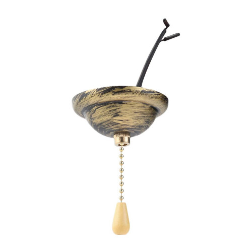 Pull Cord Light Fixture Vintage Design Iron 1Pack