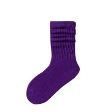 Toddler Slouch Socks Knee High Socks Kids Boys Girls Cotton Long Crew Socks Purple 9 Years