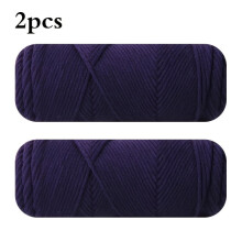 2 Pack 100g/ball Soft 8ply Milk Cotton Yarn Circular Needle Threads for Knitting Woolen Thread Sweater DIY Hat Scarf Warm Hand Knitting