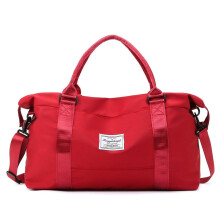 24" Travel Duffle Bag for Women Carry On Tote Weekender Overnight Bag Large Capacity Duffel Bag,Gym Tote Bag with Dry and Wet Separation,Red