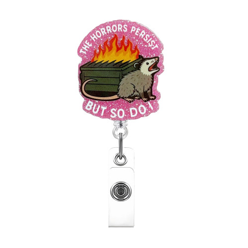 Pink Style Automatic Retractable Badge Clip - Rekey Card Holder for Work, ID & Security Access