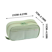 Transparent View Pencil Pouch, Large Capacity Clear Stationery Organizer, Dirt Resistant and Easy to Clean Pencil Case for Classroom and Office