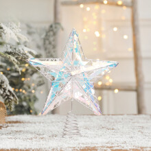 Christmas Tree Topper Hollow Star and Angel Decoration