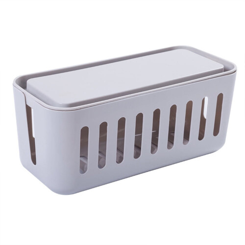 WHAMVOX Wire Storage Box Grey 2 Pack 13.5 cm