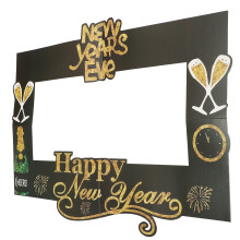 Ramka na zdjęcia sylwestrowe, papier wielowarstwowy, 1 opakowanie