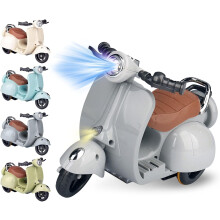 Motorcycle Toy for 17cm Dolls with Lights and Music Grey