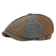 Beretă stil european și american pentru bărbați, retro britanic, artistic Newsboy Cap, Newsboy Hat, pictor Hat Unisex