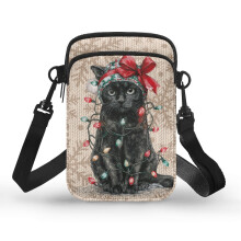 Polyesterová crossbody kabelka s mašľovým vzorom