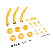 Erdölkanister-Auslauferset, 8 mm Bohrer, Gelb, Universal für Fahrzeuge & Rasenmäher